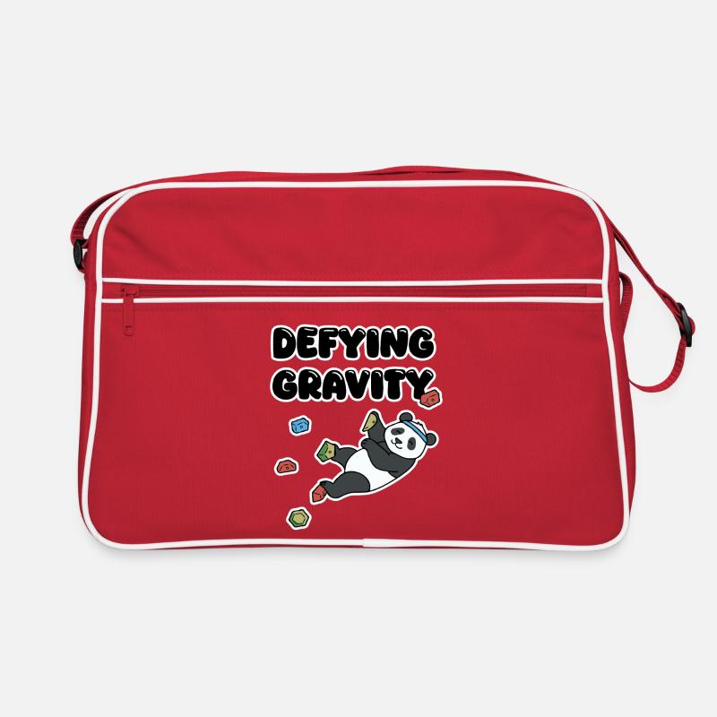 Grimpe de panda chill | Bloc de Résistance à la Gravité Sac Retro