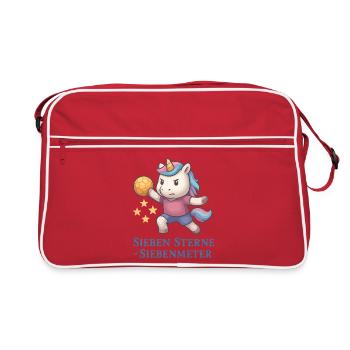 Handball Unicorn Sept étoiles Sept mètres - Sac Retro - rouge/blanc - Devant