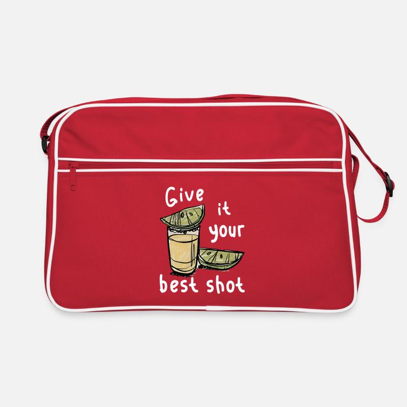 Tequila-Schuss  Retro Tasche