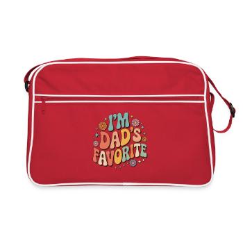 Je suis le préféré de papa - Sac Retro - rouge/blanc - Devant