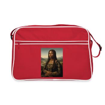 Jouconde noire – Racines africaines Fierté de mélanine - Sac Retro - rouge/blanc - Devant