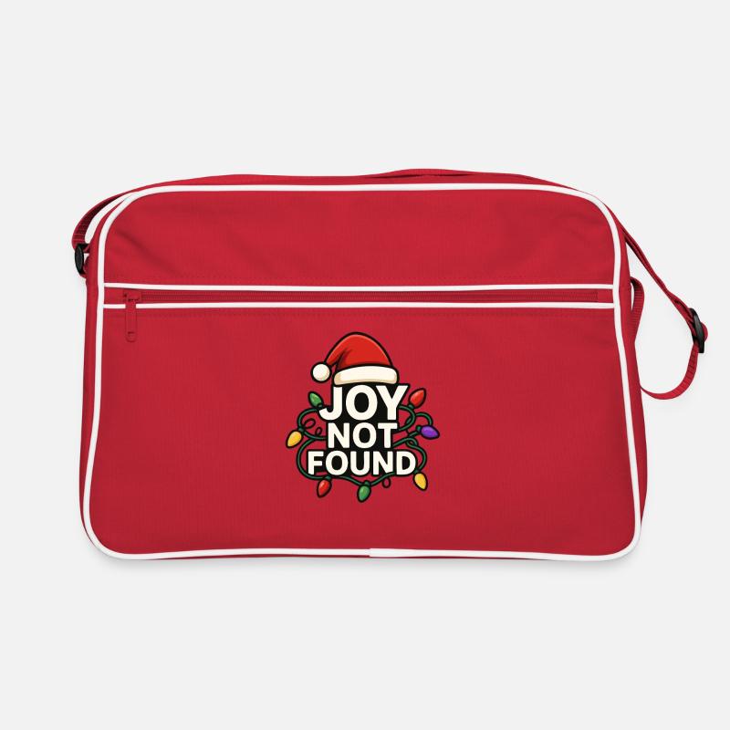 Joy Not Found Funny Christmas Subtle Retro Bag