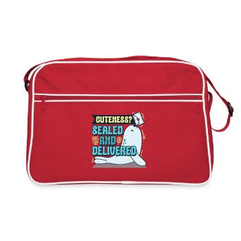 Mignonnerie des phoques du harfang ? Scellé et livré - Sac Retro - rouge/blanc - Devant