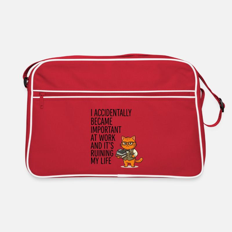 Drôle de proverbe de bureau : Devenez accidentellement important Sac Retro