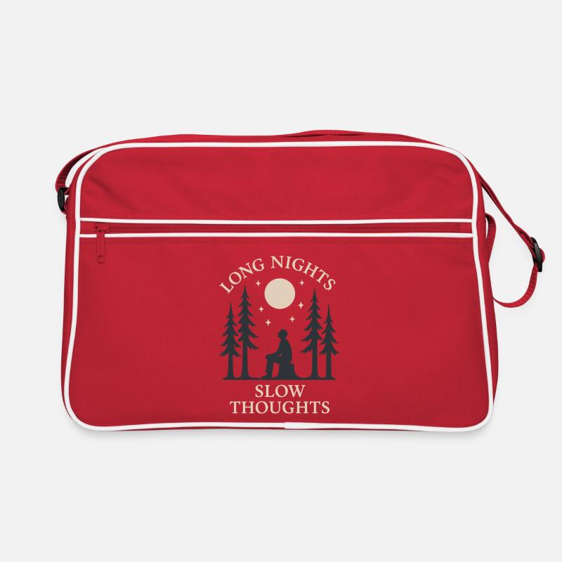 Forest Walk Overthinker Mental Reset Retro Tasche