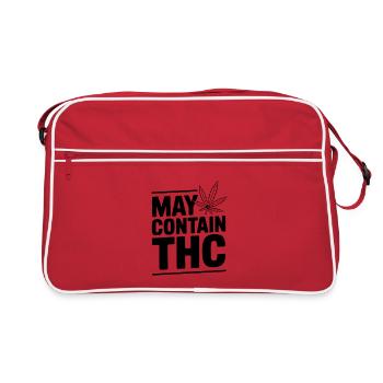 Peut contenir du THC - Sac Retro - rouge/blanc - Devant