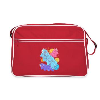 Tardigrade - Retro Tasche - Rot/Weiß - Vorne