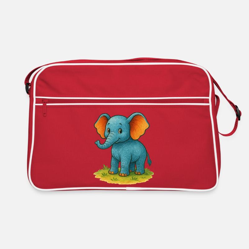 Elefant Comic Retro Tasche