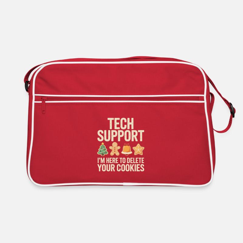 Tech Support Cookies Tee Retro Tasche