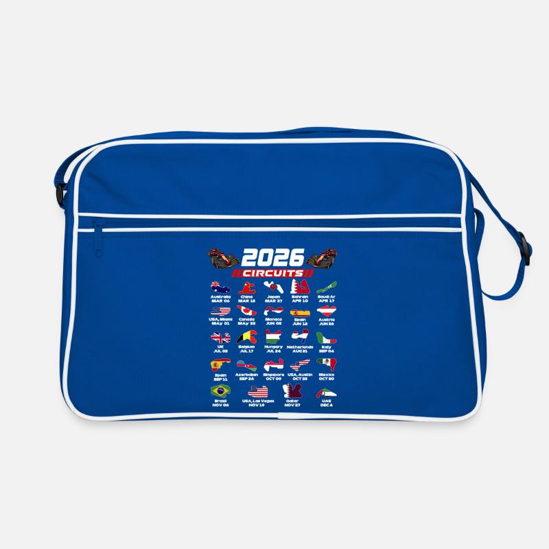 Formula  2026 Circuits  for True Formula Fans Retro Tasche