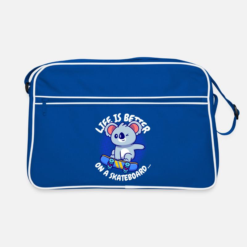 Koala Skateboard Joie de vivre Retro Bag