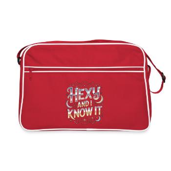 Witchcraft Hexy And I Know It Spellcaster Wicca - Retro Bag - red/white - Front