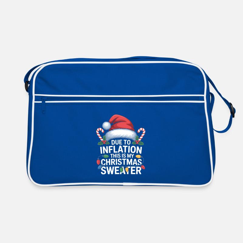 Inflation Weihnachtspullover-Humor Retro Tasche
