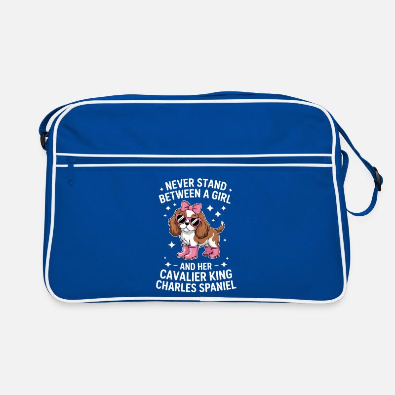Cavalier King Charles Spaniel Geschenk Retro Tasche