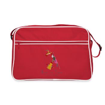 Unai no Tomo - Lucky Charm Garland Japanese craft - Retro Bag - red/white - Front