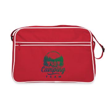 Camping Team Outdoor Zelt - Retro Tasche - Rot/Weiß - Vorne