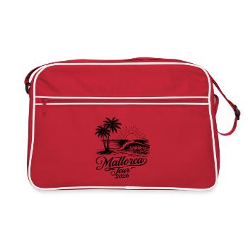 Tournée de Majorque 2026 - Sac Retro - rouge/blanc - Devant
