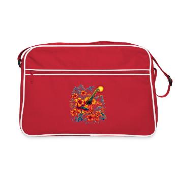 Guitare Vintage Look - Sac Retro - rouge/blanc - Devant