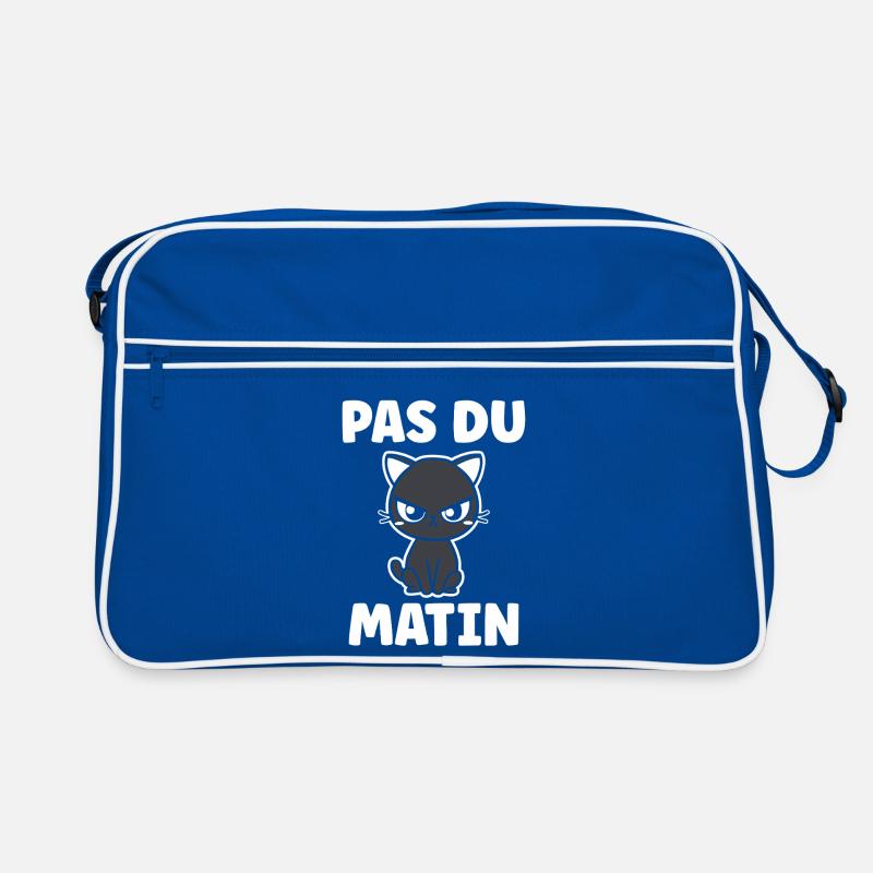 Chat grognon Pas du matin Sac Retro