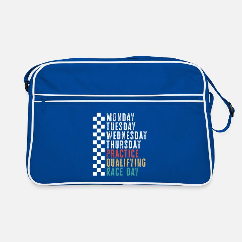 Race Week Schedule: Practice Qualifying Race Retro Tasche