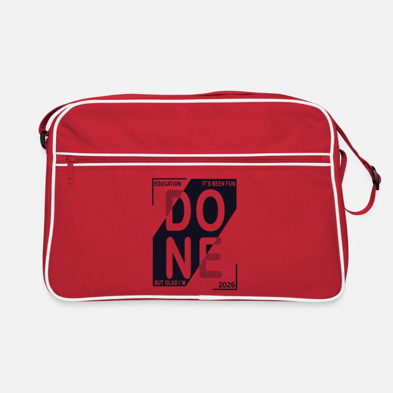 Done 2026 – Ausbildung geschafft Design Retro Tasche