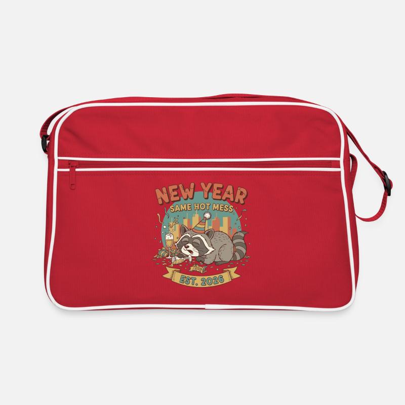 New Year Same Hot Mess Est. 2026 Celebration Retro Tasche