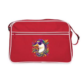 Mardi Gras Goose - Retro Bag - red/white - Front
