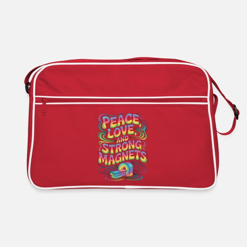 MRI Tech Peace Love And Radiologic Technologist Retro Tasche