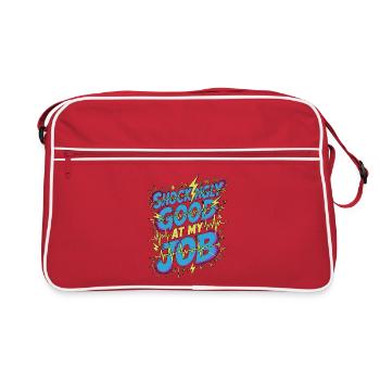 Technicien en cardiologie, technicien de pacemakers étonnamment compétent - Sac Retro - rouge/blanc - Devant