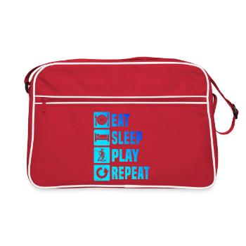 Modern Floorball Artwork - Retro Bag - red/white - Front