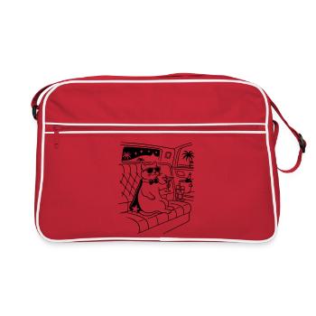 Fame Cat Cat Glamour Star Celebrity - Retro Bag - red/white - Front