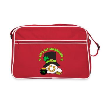 On va se faire t-shirt Leprechaun Shamrocked - Sac Retro - rouge/blanc - Devant