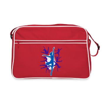 Gymnastique Gymnastique Acrobatie Gymnastique artistique - Sac Retro - rouge/blanc - Devant