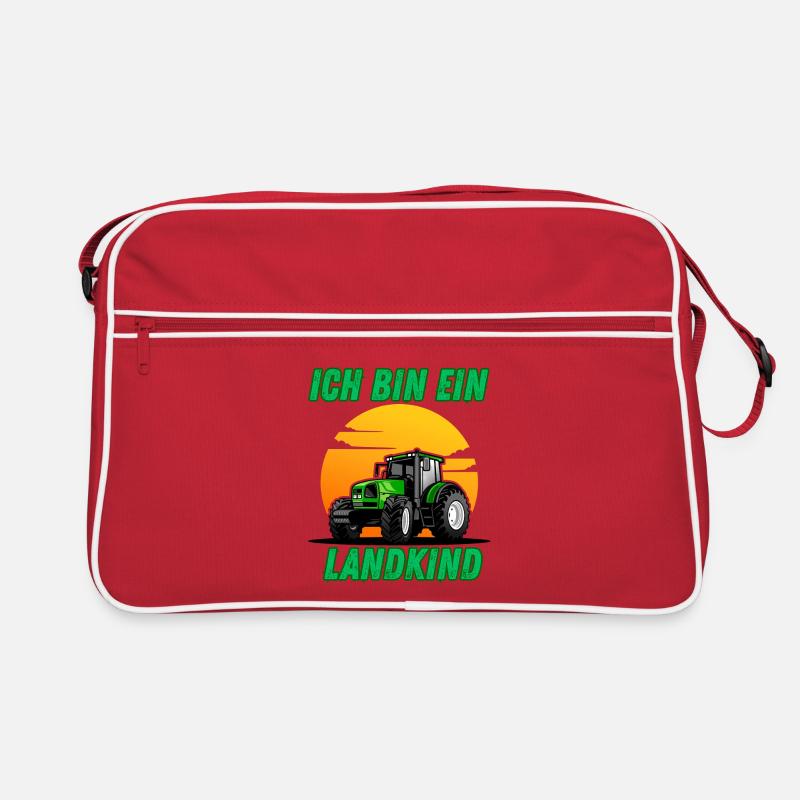 Traktor - Ich bin ein Landkind Retro Tasche