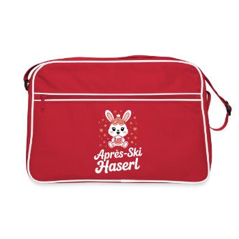Après-ski bunny hut fun Skier ski bunny - Sac Retro - rouge/blanc - Devant