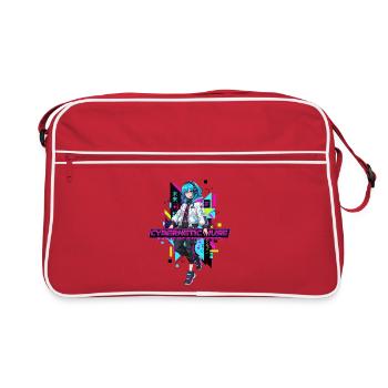 Esthétique Cyberpunk Girl Future Techwear - Sac Retro - rouge/blanc - Devant