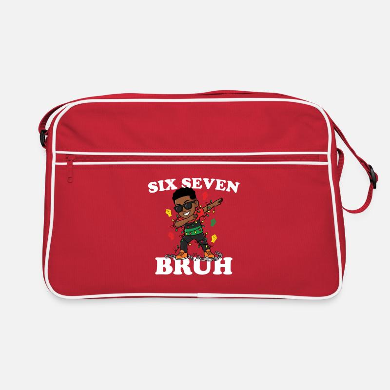 Six Seven Bruh Dabbing Juneteenth Boy Afro Boys Retro Bag