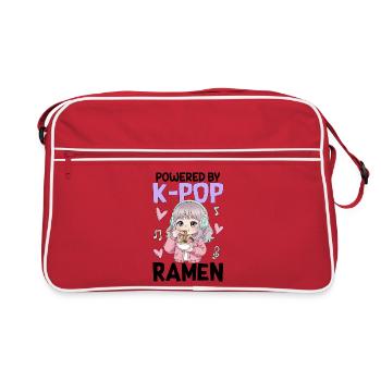 Powered By K-Pop Ramen - Retro Bag - red/white - Front