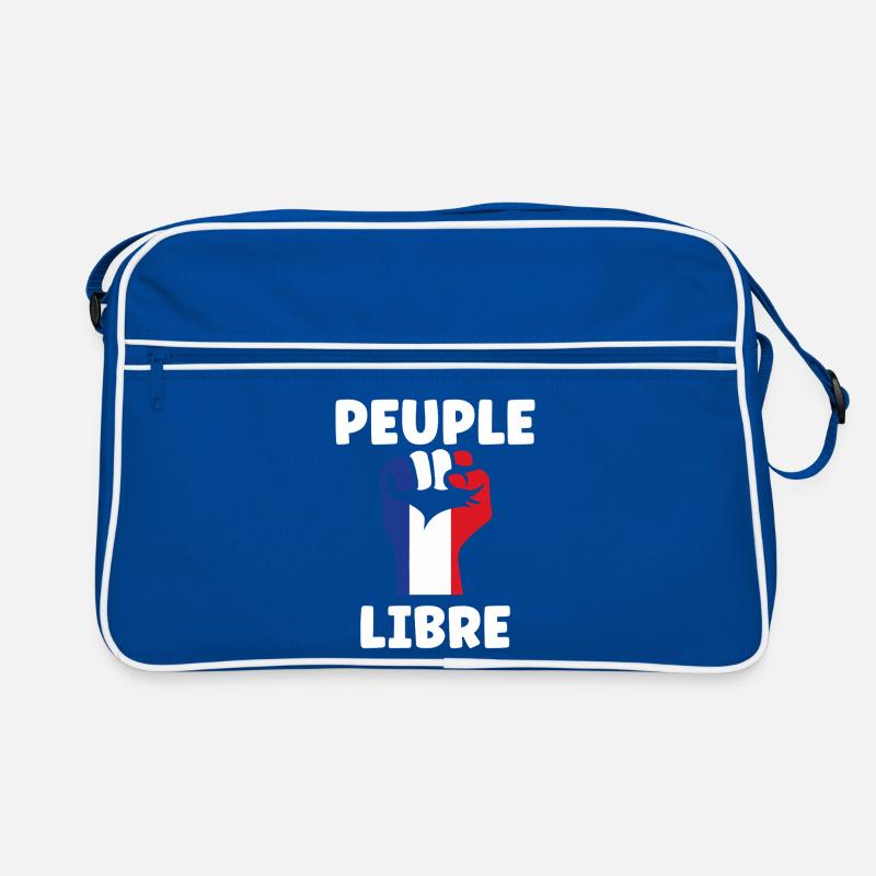 Peuple Libre Tricolore Sac Retro