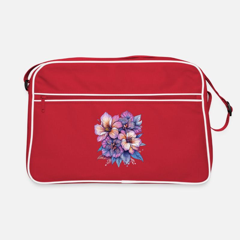 Explosion de couleurs Fleurs Sac Retro