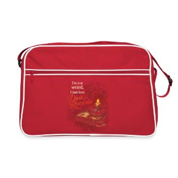 Dark Romance I'm Not Weird Just Love Dark Romance - Retro Bag - red/white - Front