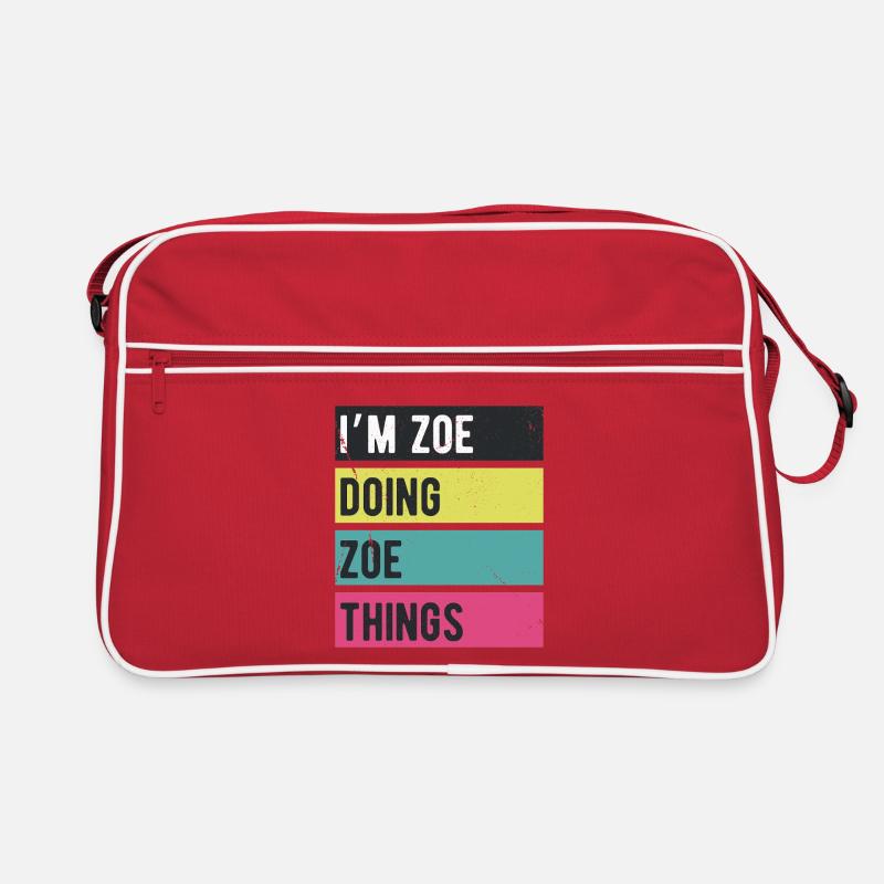 I’m Zoe Doing Zoe Things Retro Colors Retro Bag