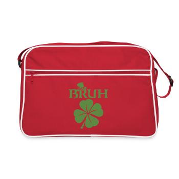 Bruh St Patrick’s Irish Shamrock - Sac Retro - rouge/blanc - Devant