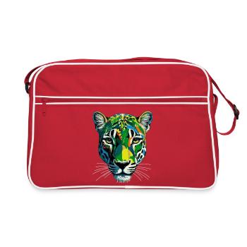 Panthère Colorée - Sac Retro - rouge/blanc - Devant