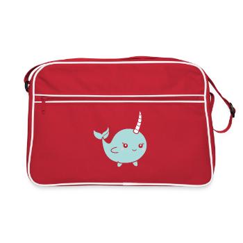 narwhal - Retro Bag - red/white - Front