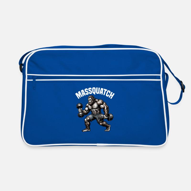Massquatch Haltérophilie Sasquatch Drôle de Bigfoot Sac Retro