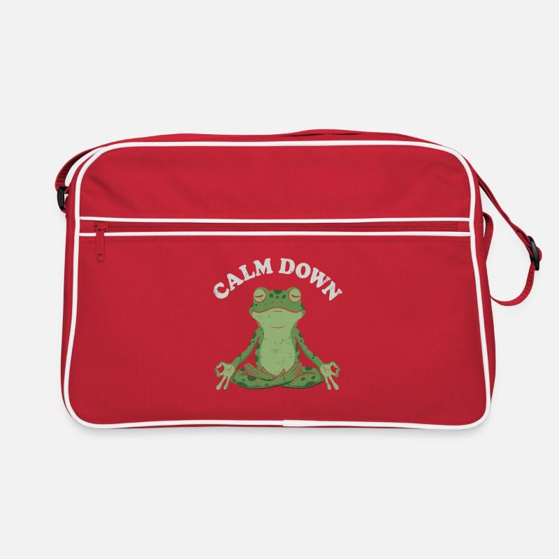 Little Toad Meditation Pose Retro Bag