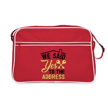Nous avons accepté l’adresse - Sac Retro - rouge/blanc - Devant