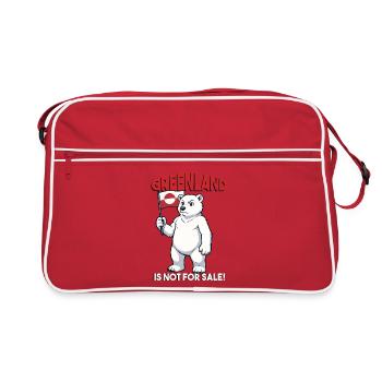Le Groenland n’est pas à vendre - Sac Retro - rouge/blanc - Devant