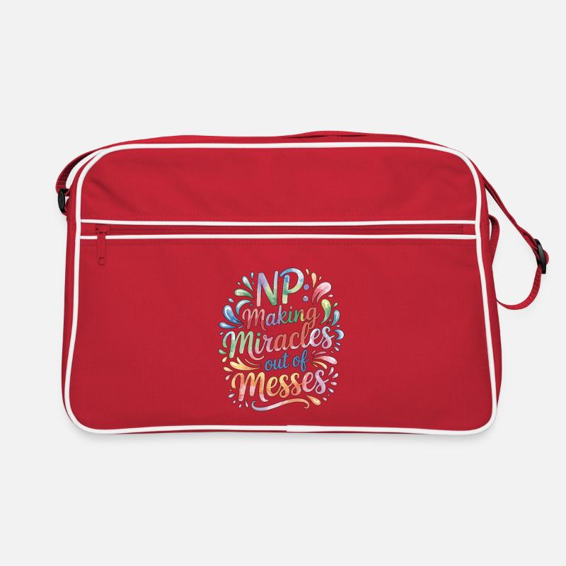 Nurse Practitioner NP Making Miracles Nursing Retro Tasche